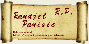Ranđel Panišić vizit kartica